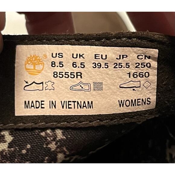 Timberland Earthkeepers Boots Stratham Block Heels Brown Nubuck Leather Size 8.5 - Picture 9 of 14